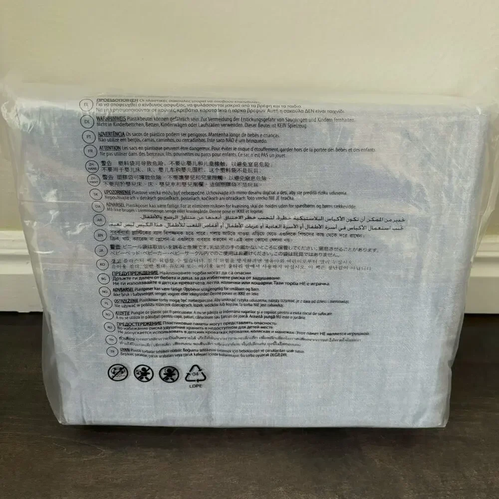 Ralph Lauren King Fitted Sheet Extra Deep Cotton Workshirt Chambray Home Bedding